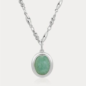 Luv AJ subset stone charm necklace